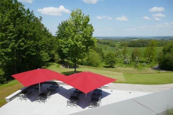 Arboretum de Marche - Terrasse et vue